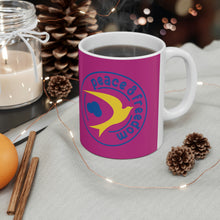 Load image into Gallery viewer, Peace &amp; Freedom Berry Mug 11oz
