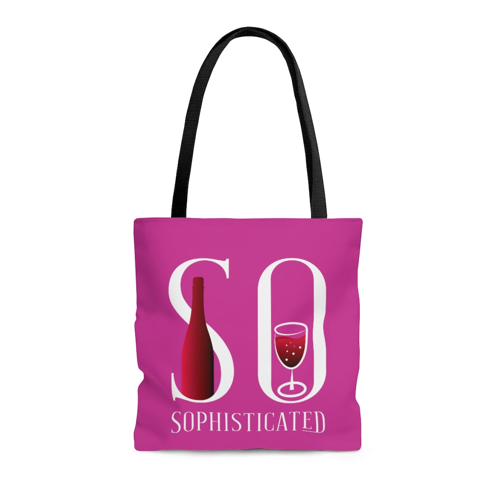 So Sophisticated version 2 - Berry - AOP Tote Bag