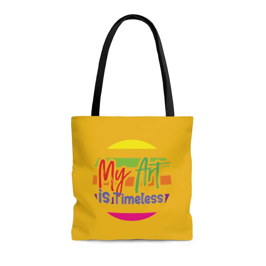 My Art is Timeless Yellow Tote Bag