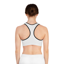 Load image into Gallery viewer, Ukraine Peace &amp; Freedom Sports Bra - White
