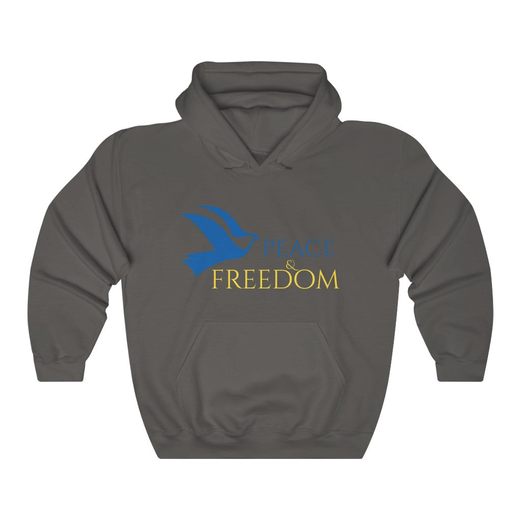 Ukraine Peace & Freedom Unisex Heavy Blend™ Hooded Sweatshirt