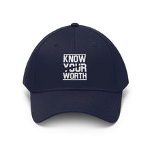 Load image into Gallery viewer, Know Your Worth Twill Hat
