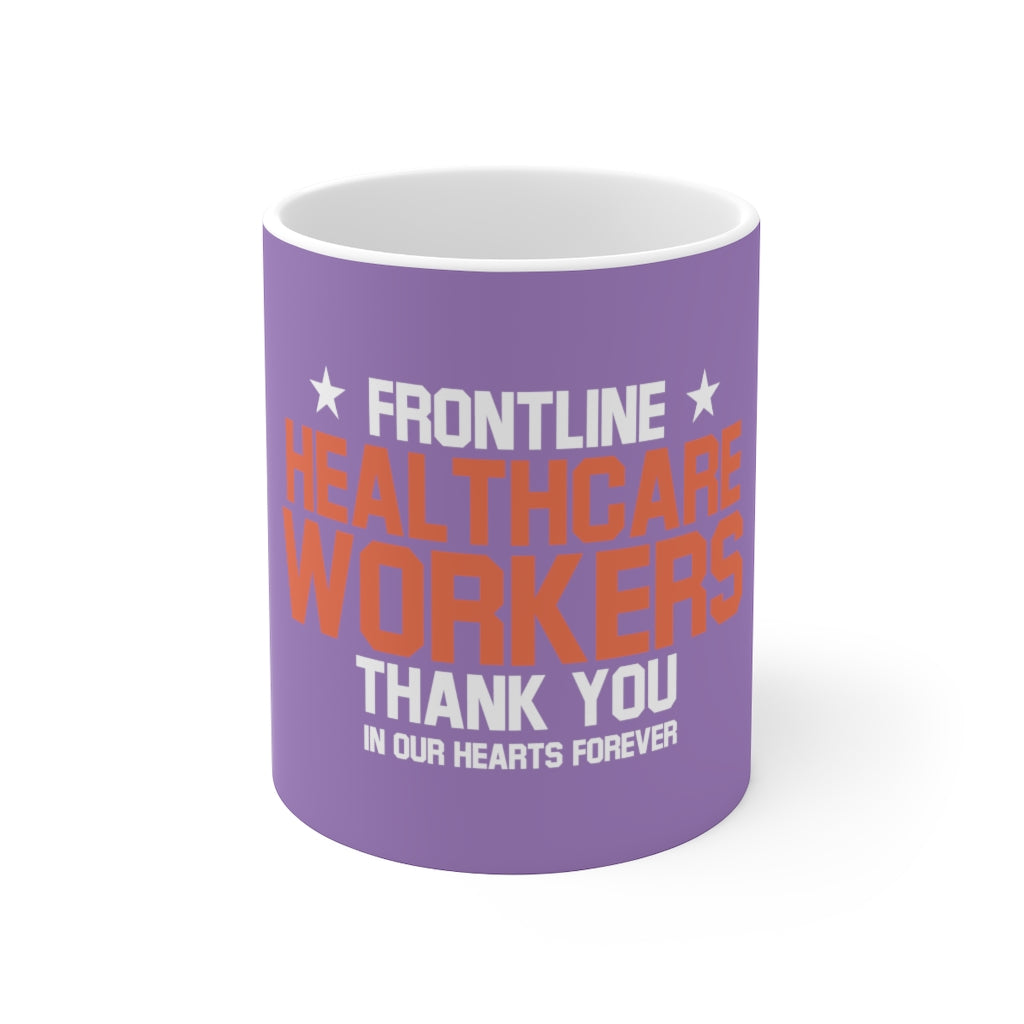 Frontline Healthcare Workers version 2 Purple Ceramic Mug 11oz
