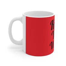 将图片加载到图库查看器，Know Your Worth Red Ceramic Mug 11oz
