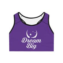 将图片加载到图库查看器，Dream Big Sports Bra - Purple
