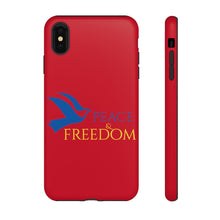 Load image into Gallery viewer, Ukraine Peace &amp; Freedom - Red - iPhone / Pixel / Galaxy
