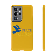 Load image into Gallery viewer, Ukraine Peace &amp; Freedom - Yellow - iPhone / Pixel / Galaxy

