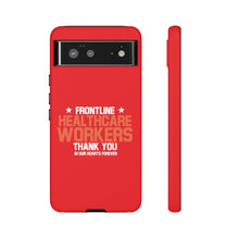 Cargar imagen en el visor de la galería, Tough Cases - Thank You Frontline Healthcare Workers - Red - iPhone / Pixel / Galaxy
