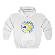 将图片加载到图库查看器，Ukraine Peace &amp; Freedom version 2 Unisex Heavy Blend™ Hooded Sweatshirt
