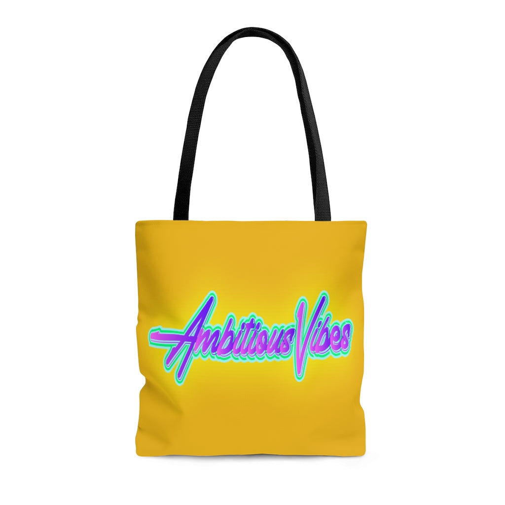 Ambitious Vibes Yellow Tote Bag