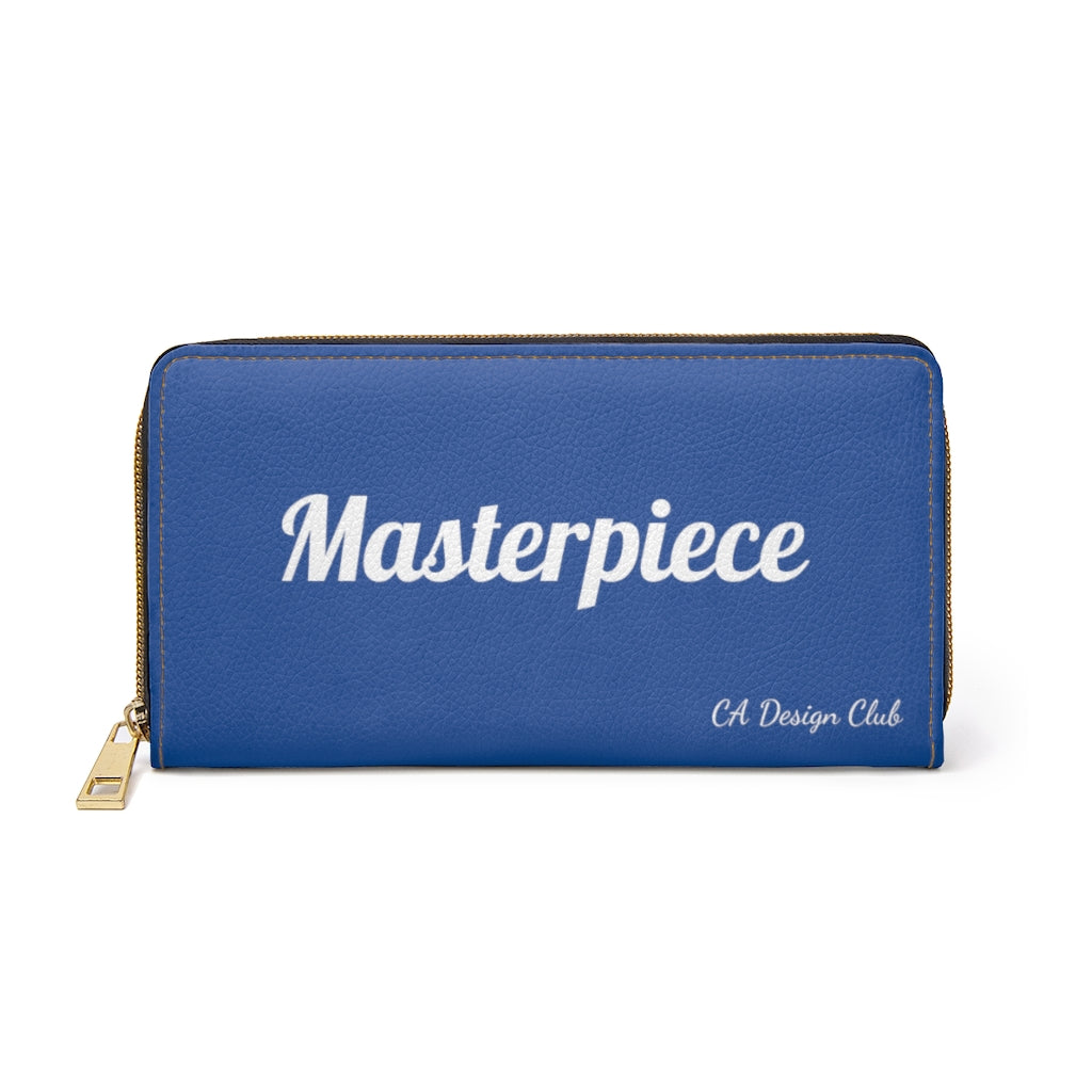 Zipper Wallet - Create Your Masterpiece - Blue (Please allow 2 weeks for Shipping)