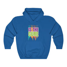 Cargar imagen en el visor de la galería, Education is the Cure (version 3) Unisex Heavy Blend™ Hooded Sweatshirt
