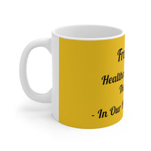 Load image into Gallery viewer, Frontline Healthcare Workers Yellow Ceramic Mug 11oz
