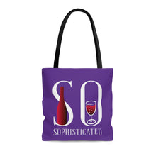 将图片加载到图库查看器，So Sophisticated version 2 - Purple - AOP Tote Bag
