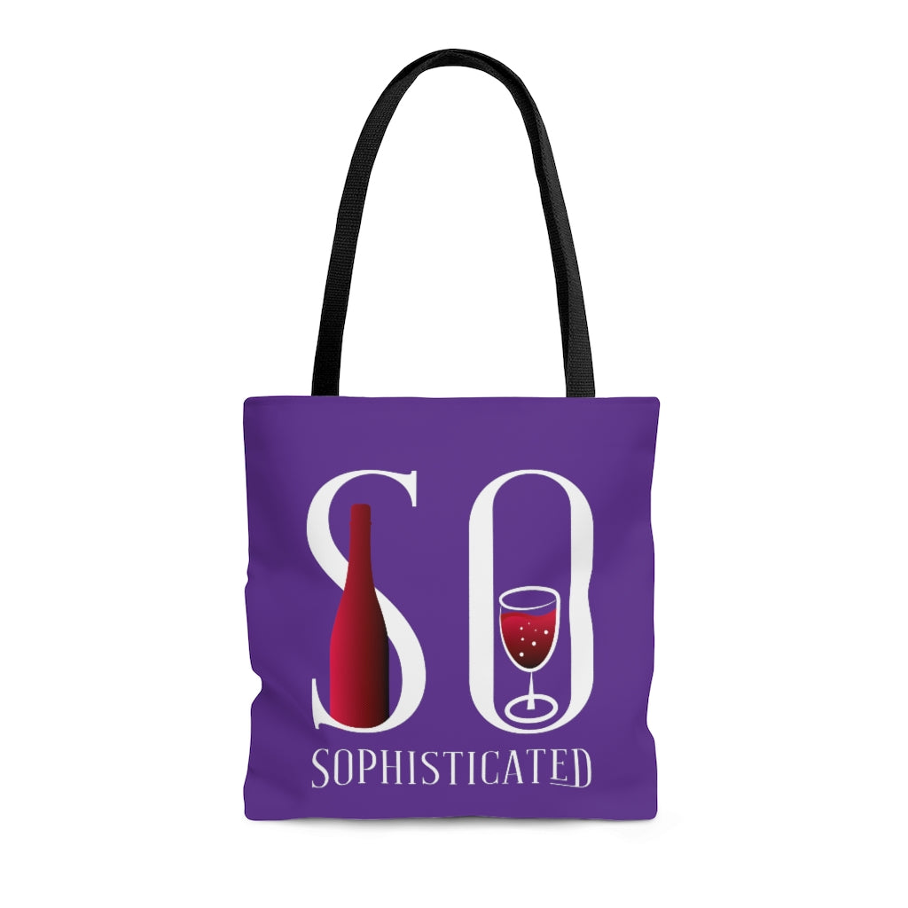 So Sophisticated version 2 - Purple - AOP Tote Bag