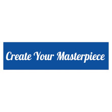 将图片加载到图库查看器，Create Your Masterpiece Blue Bumper Sticker
