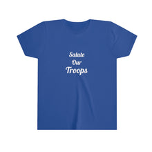Load image into Gallery viewer, Salute Our Troops Youth Short Sleeve Tee

