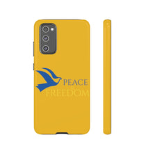 Load image into Gallery viewer, Ukraine Peace &amp; Freedom - Yellow - iPhone / Pixel / Galaxy
