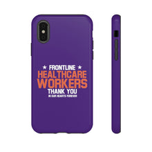 Charger l&#39;image dans la galerie, Tough Cases - Thank You Frontline Healthcare Workers - Purple - iPhone / Pixel / Galaxy
