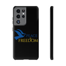 Cargar imagen en el visor de la galería, Ukraine Peace &amp; Freedom - Black - iPhone / Pixel / Galaxy
