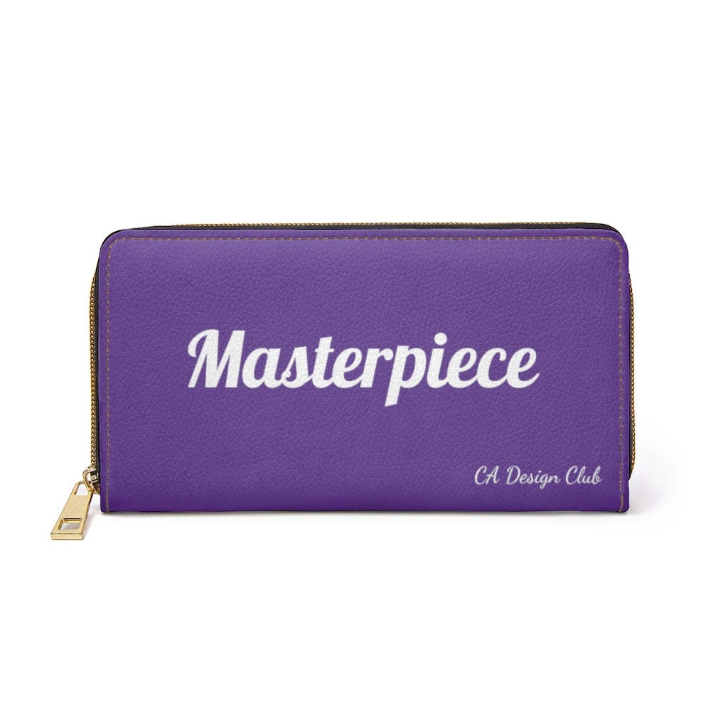 Zipper Wallet - Create Your Masterpiece - Purple (Please allow 2 weeks for Shipping)