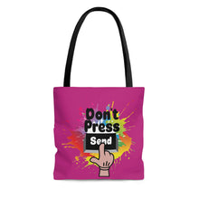 Load image into Gallery viewer, Don&#39;t Press Send Berry Tote Bag
