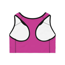Load image into Gallery viewer, Climate Change Sports Bra - Berry

