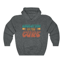 Load image into Gallery viewer, Education is the Cure (version 2) Unisex Heavy Blend™ Hooded Sweatshirt
