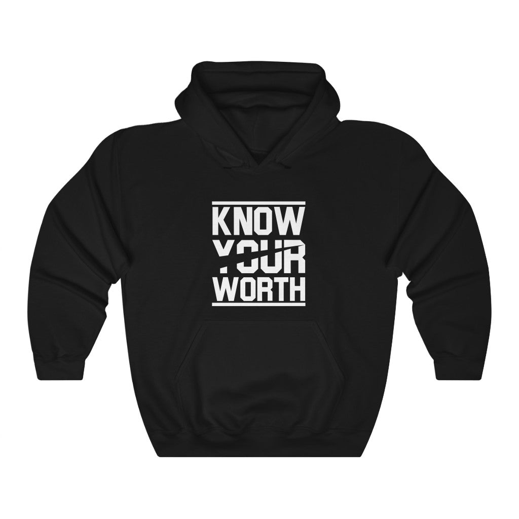 Know Your Worth (version 2) Unisex Heavy Blend™ Hooded Sweatshirt