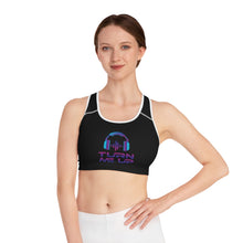 Load image into Gallery viewer, Turn Me Up Sports Bra - Black
