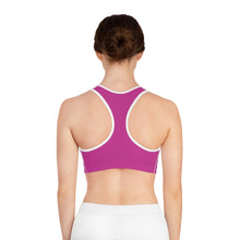 Load image into Gallery viewer, Know Your Worth Sports Bra - Berry

