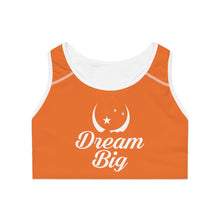 Load image into Gallery viewer, Dream Big Sports Bra - Orange
