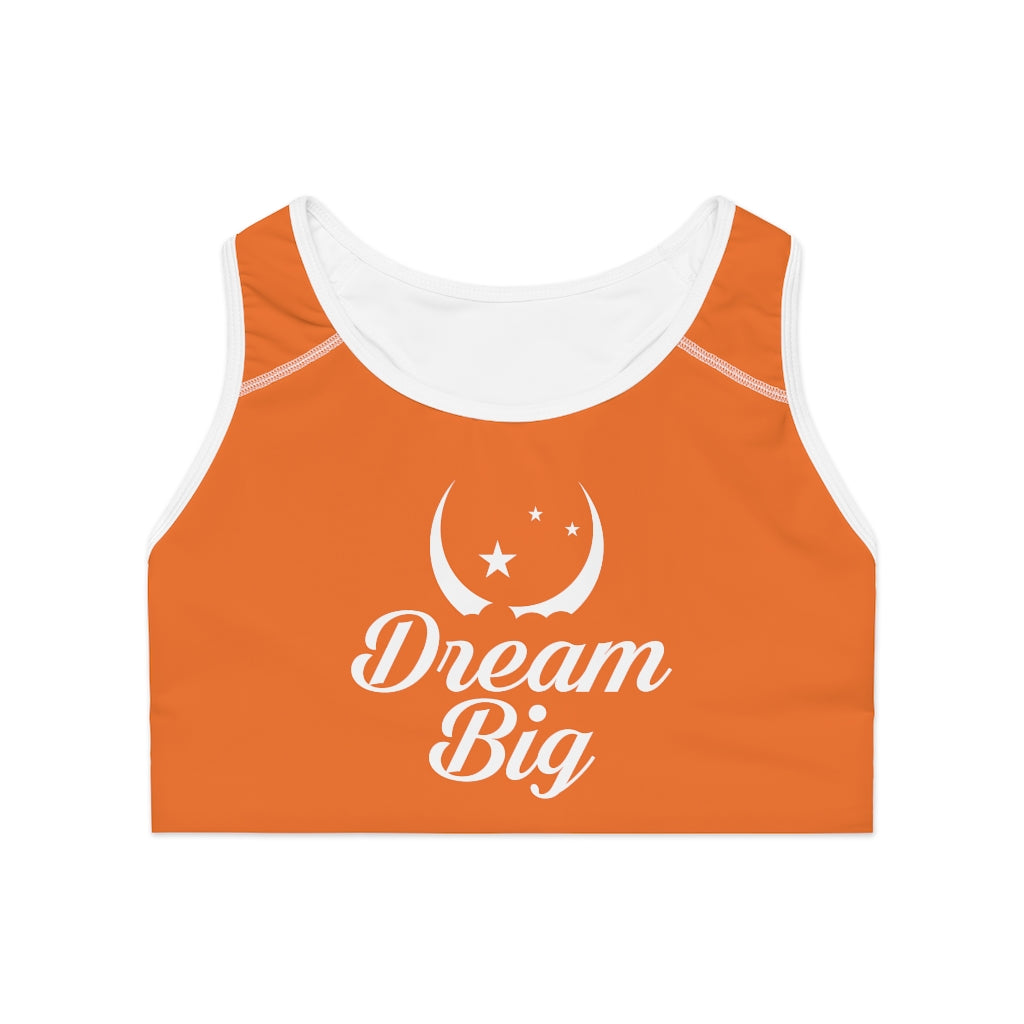 Dream Big Sports Bra - Orange