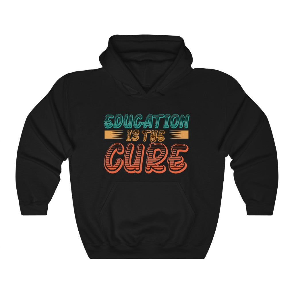 Education is the Cure (version 2) Unisex Heavy Blend™ Hooded Sweatshirt