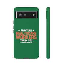 Cargar imagen en el visor de la galería, Tough Cases - Thank You Frontline Healthcare Workers - Green - iPhone / Pixel / Galaxy
