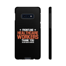 Load image into Gallery viewer, Tough Cases - Thank You Frontline Healthcare Workers - Black - iPhone / Pixel / Galaxy
