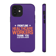 Load image into Gallery viewer, Tough Cases - Thank You Frontline Healthcare Workers - Purple - iPhone / Pixel / Galaxy
