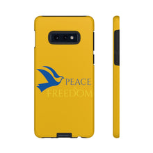 Charger l&#39;image dans la galerie, Ukraine Peace &amp; Freedom - Yellow - iPhone / Pixel / Galaxy
