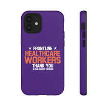 Load image into Gallery viewer, Tough Cases - Thank You Frontline Healthcare Workers - Purple - iPhone / Pixel / Galaxy
