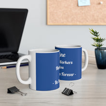 Load image into Gallery viewer, Frontline Healthcare Workers Blue Ceramic Mug 11oz

