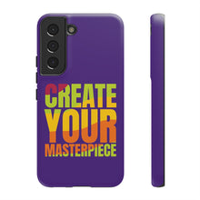 Load image into Gallery viewer, Tough Cases - Create Your Masterpiece - Purple - iPhone / Pixel / Galaxy
