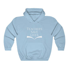 Load image into Gallery viewer, Teachers Save Lives Unisex Heavy Blend™ Hooded Sweatshirt

