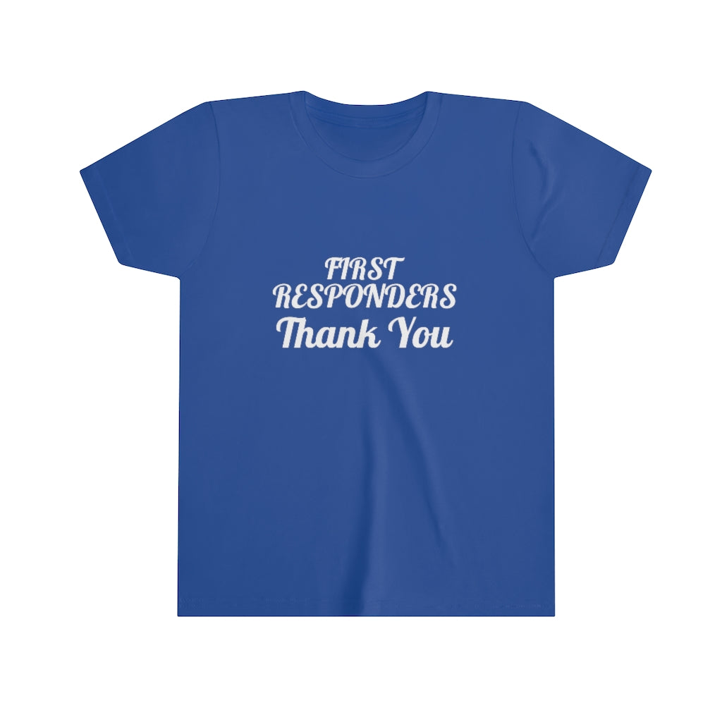 First Responders Thank You Youth Short Sleeve Tee