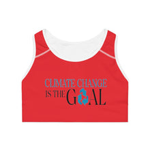 Load image into Gallery viewer, Climate Change Sports Bra - Red
