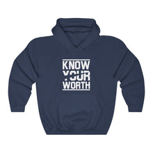 将图片加载到图库查看器，Know Your Worth (version 2) Unisex Heavy Blend™ Hooded Sweatshirt
