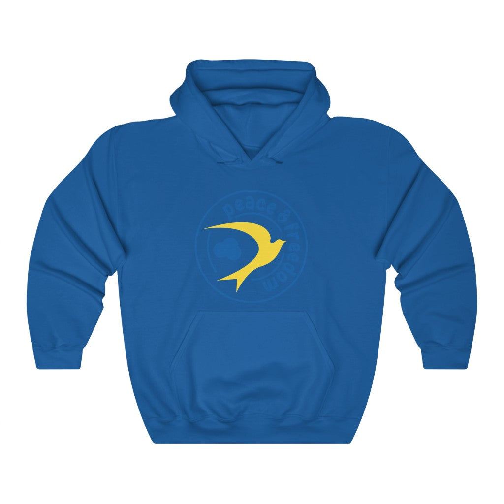 Ukraine Peace & Freedom version 2 Unisex Heavy Blend™ Hooded Sweatshirt