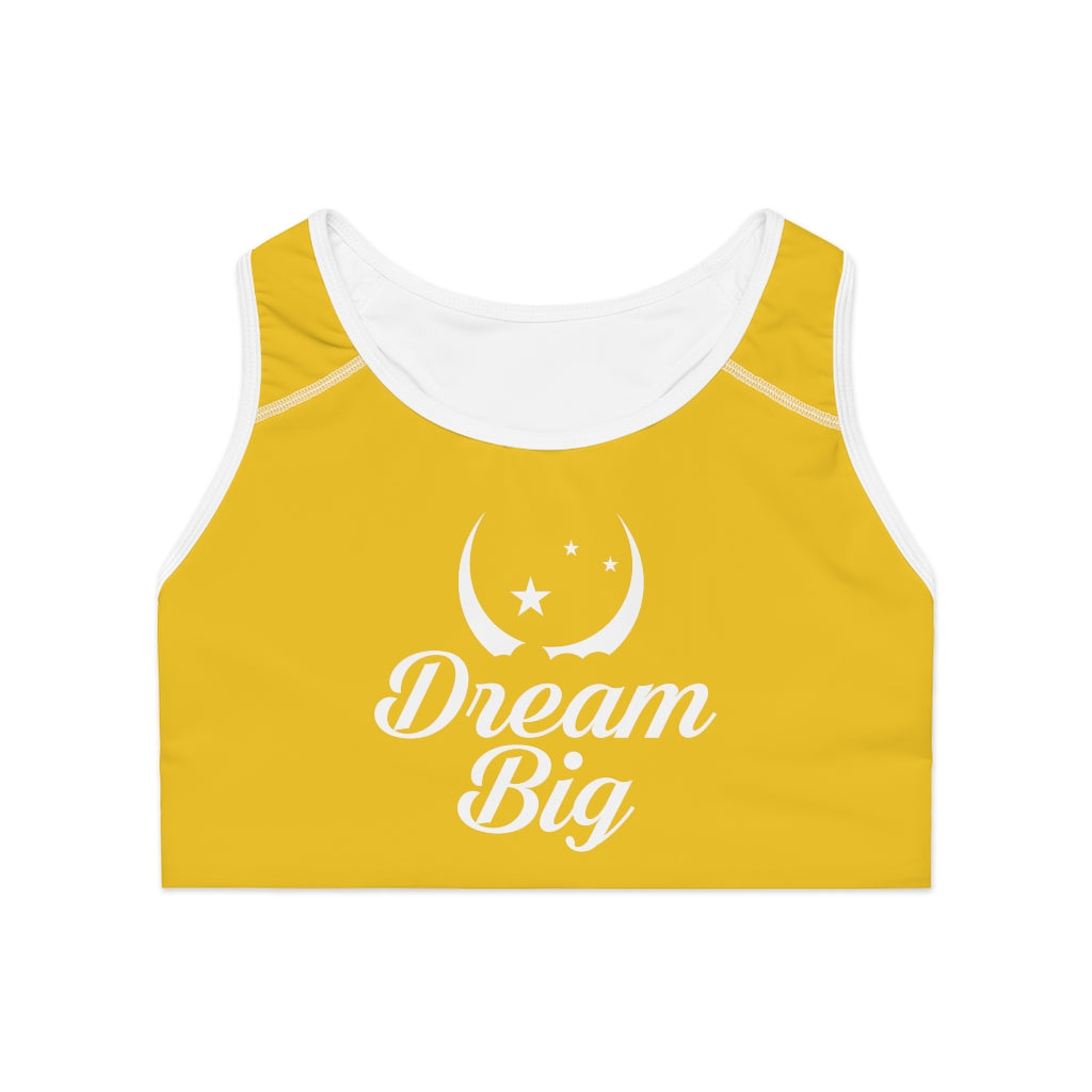 Dream Big Sports Bra - Yellow