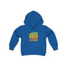 Cargar imagen en el visor de la galería, Create Your Masterpiece Youth Heavy Blend Hooded Sweatshirt
