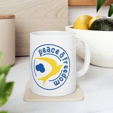 Load image into Gallery viewer, Peace &amp; Freedom White Mug 11oz
