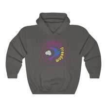 将图片加载到图库查看器，Peace &amp; Freedom version 2 Unisex Heavy Blend™ Hooded Sweatshirt
